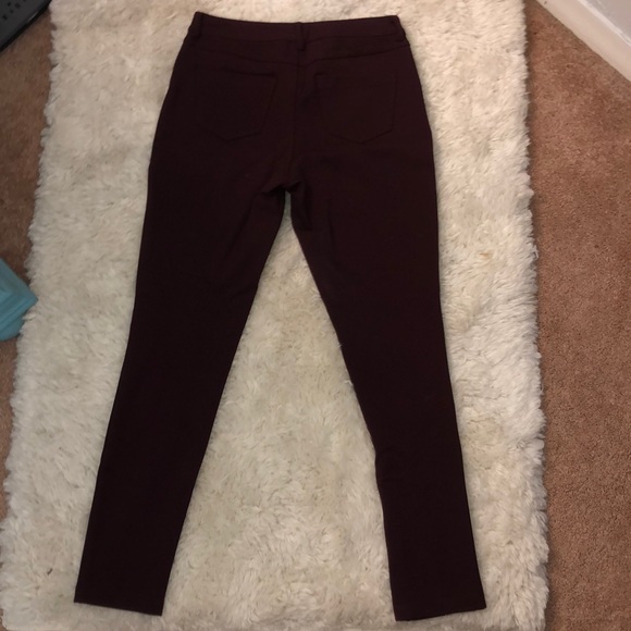 Versona Maroon Jeggings - Picture 4 of 4